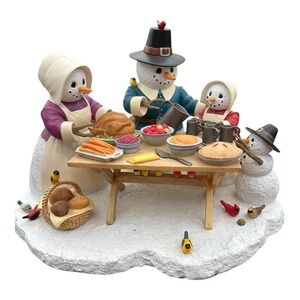 Lenox Lynn Bywaters A Time For Thanks Snowmen‎ Figurine